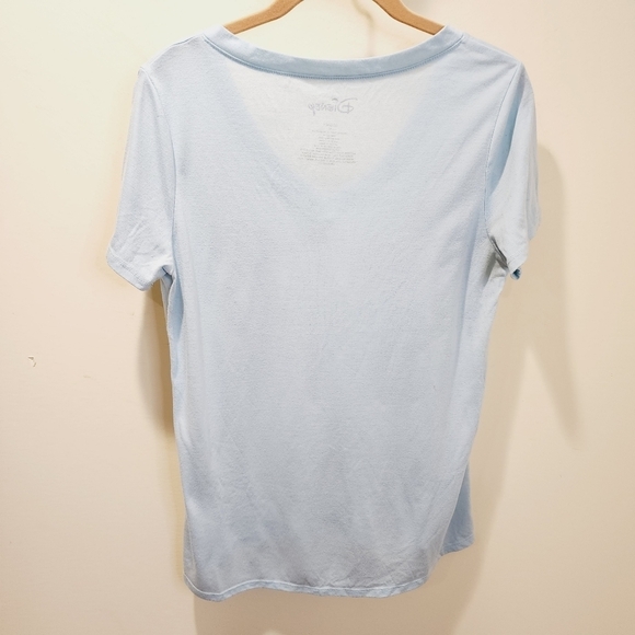 Disney Lilo and Stich blue V neck tshirt size M - Picture 6 of 8